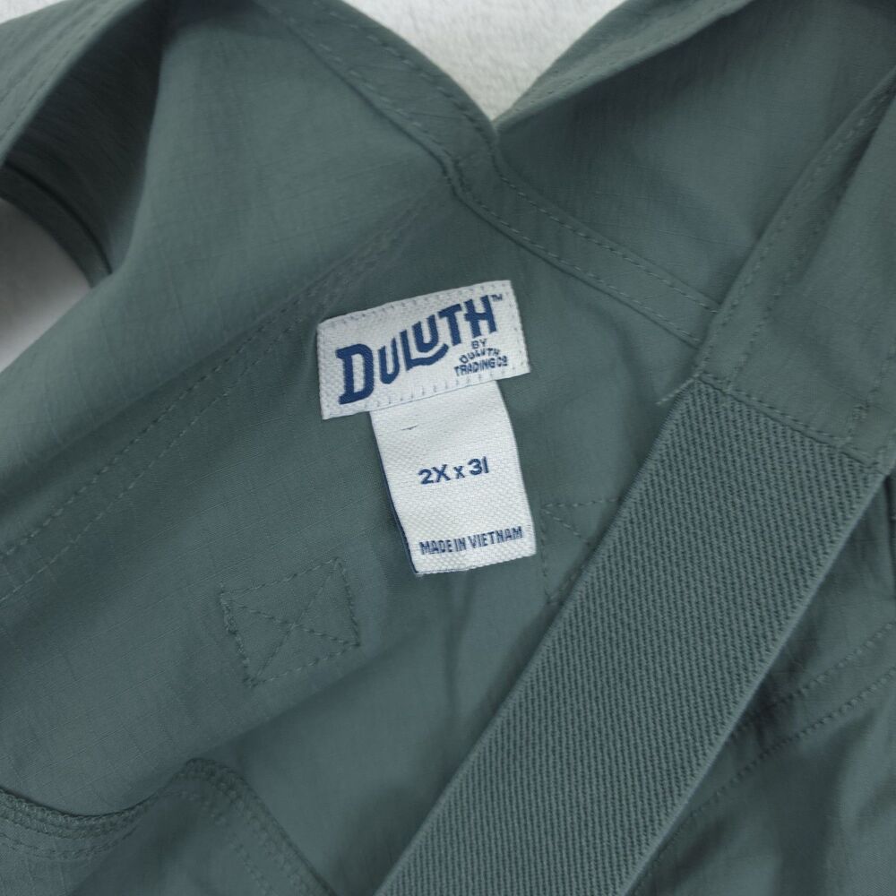 Duluth Trading Womens Heirloom Gardening Bib Overalls 2X Green UPF 50 NWT - Picture 3 of 11